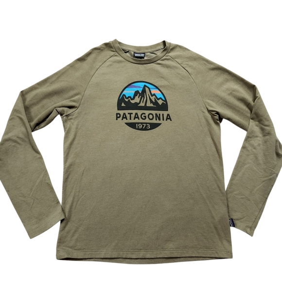 Patagonia Fitz Roy Scope Lightweight Crew Sweatshirt Mens Medium Outdoor Hiking - Picture 1 of 6
